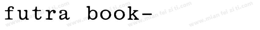 futra book字体转换